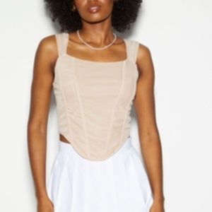 ⭐️Rue21 Mesh Corset Tank Top M NWT